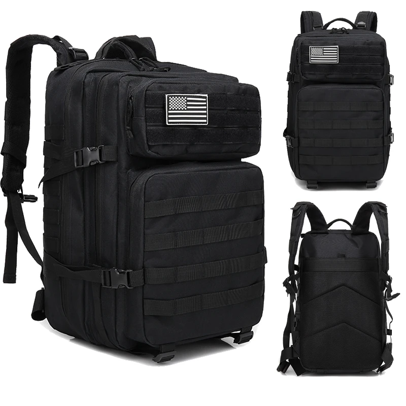 Mochilas Tácticas Qt&qy De 45l Para Crossfit Para Hombres/mujeres Gym  Fitness Molle Paquete De Asalto paquete 3 Días Bolsa De Supervivencia De