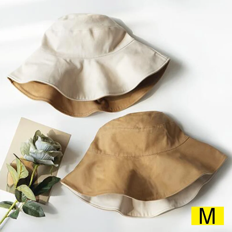 Droppshiping Модные женские большой край шапки для рыбака двухсторонняя Солнцезащитная летняя кепка d88 - Цвет: beige khaki