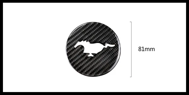 Выхлопной трубы из углеродного волокна для Ford Mustang наклейка GT рулевого колеса автомобиля покрытие автомобиля эмблема для Ford Mustang аксессуары