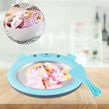

1 Set DIY Fried Yogurt Machine Household Mini Children Homemade Fruit Ice Cream Ice Porridge Fried Ice Tray for Home