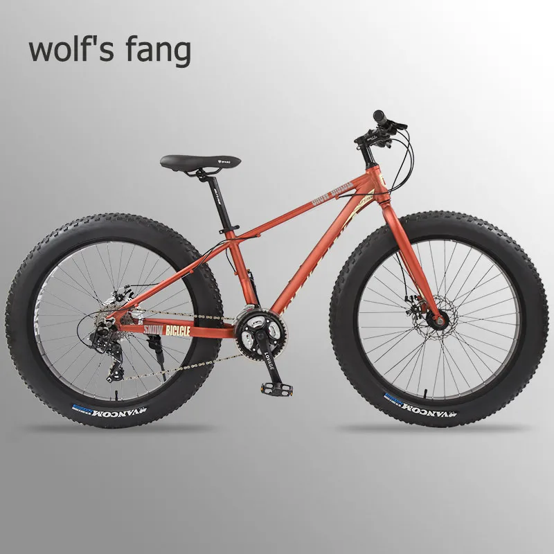 wolf's fang Mountain Bike 24 speed bicycle 26 Fat Bikes road bike Aluminum Alloy Resistance Rubber man bicycles Free shipping wolf's fang Mountain Bike 24 speed bicycle 26 Fat Bikes road bike Aluminum Alloy Resistance Rubber man bicycles Free shipping