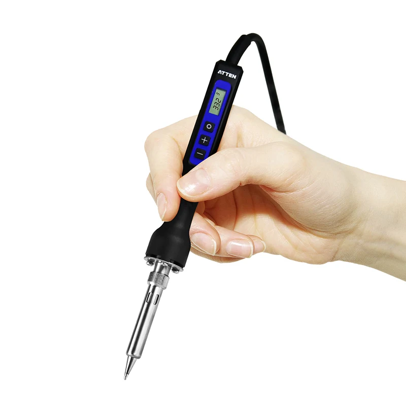 US $23.72 Atten Electric Soldering Iron 220v With Digital Liquid Crystal Display Temperature Adjustable Soldering Iron Soldering Iron Eu P