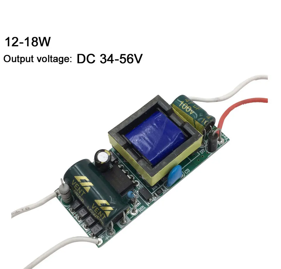 3W 5W 10W 15W 20W 25W 30W 35 Вт с драйвером постоянного тока для светодиода 100V 220V преобразователь переменного тока в постоянный Питание трансформатор доска 50/60hz