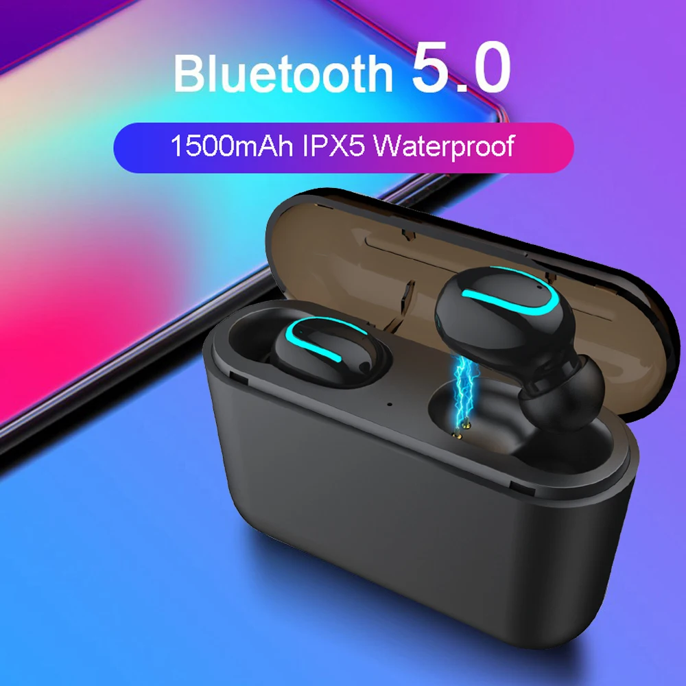 Q32 Bluetooth наушники для iPhone Ушная гарнитура беспроводной микрофон зарядная коробка воздушные наушники громкой связи для Xiaomi huawei samsung K18
