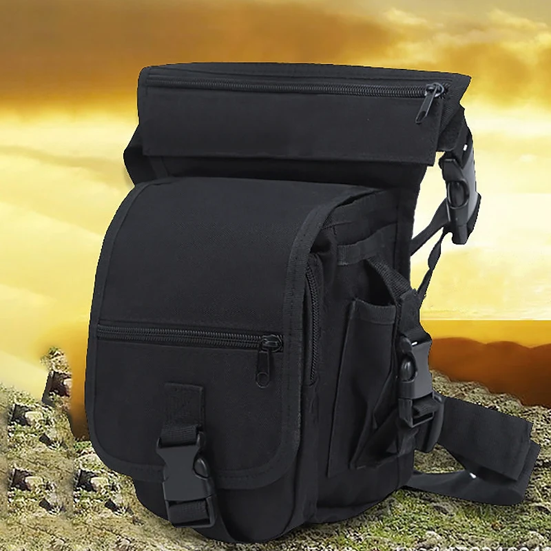 

ABSF Nylon Men'S Multi-Purpose Leg Bag Outdoor Multi-Purpose Cycling Bag Mountaineering Fishing Pocket
