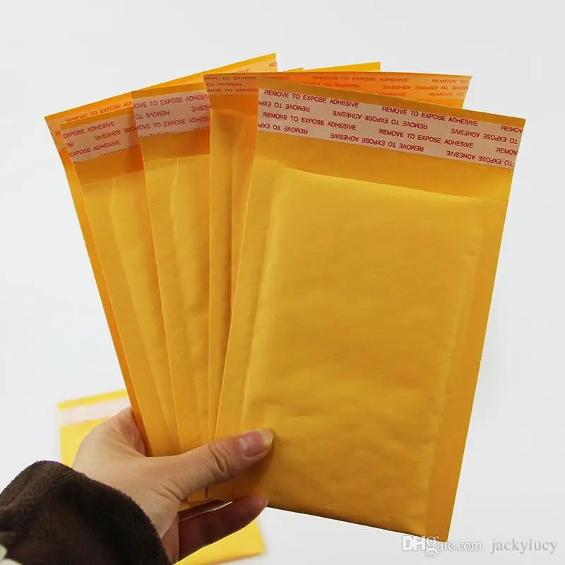 

4.7*6.3 inch 12*16cm+4cm Kraft Bubble Mailers Envelopes Wrap Bags Padded Envelope Mail Packing Pouch Free Shipping