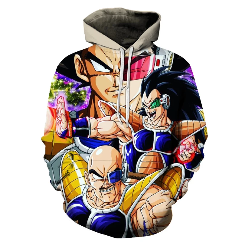 LMS124P Dragon Ball Z Vegeta Resurrection толстовки для женщин и мужчин Аниме Толстовка Супер Saiyan Goku/Majin Buu/Piccolo/Cell DBZ Толстовка пальто - Цвет: LMS124P