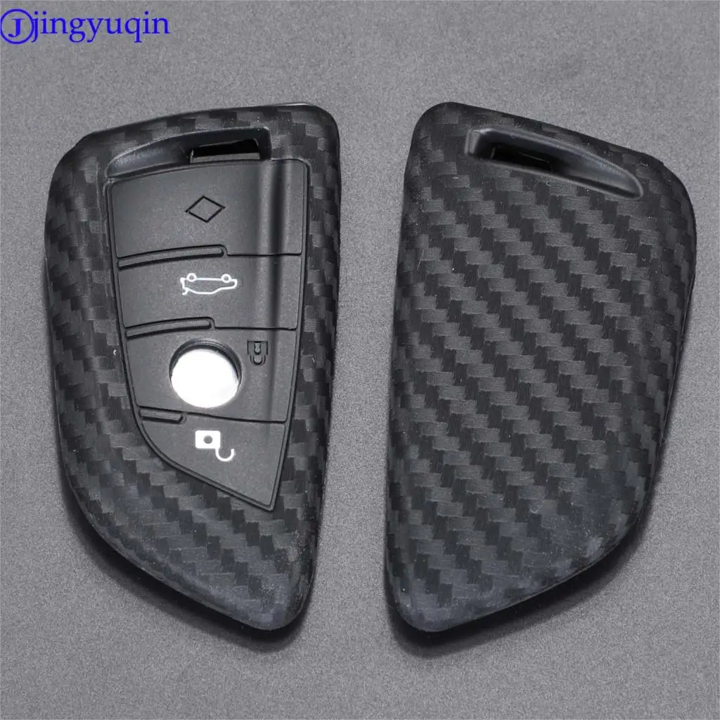 Чехол для ключей jingyuqin силиконовый чехол Fibler BMW X1 X3 X4 X5 X6 F15 F16 F48 G30 G38 525 540 740 1 2 5 7 Series