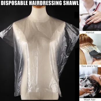 

Hairdressing shawl Disposable Cape Hair Cutting Shawl Hairdressing Cloth 50 Pcs New Hair Cutting Cape Pro Salon Hairdressing
