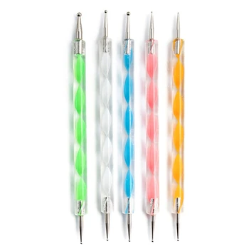 

45pcs Mandala Dotting Tools for Painting Rock Stone Stencil Acrylic Stick Brush Pen Gem Sticker Easel Palette