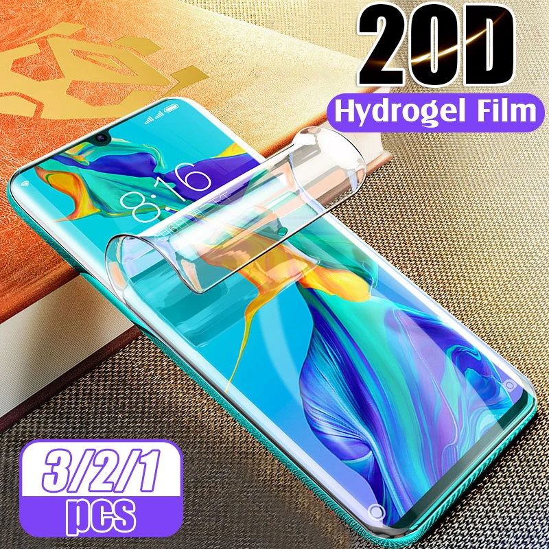 

3 2 1PCS 20D Hydrogel Film Full Cover On The For Huawei P20 P30 Pro Lite Mate 10 20 Pro Lite Screen Protector Film ( Not Glass )