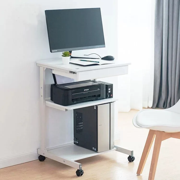 

Mobile computer desktop table simple single household small bedside table