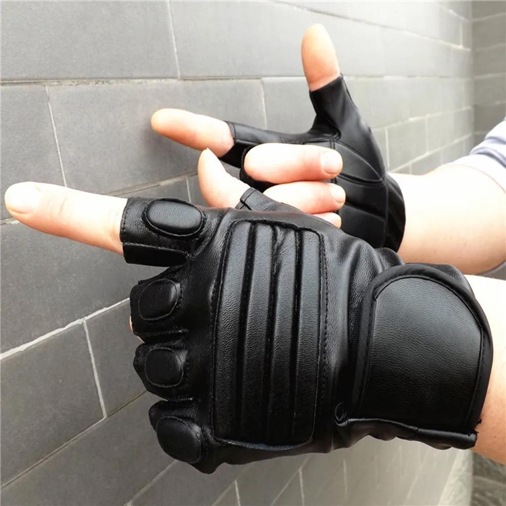 Перчатки без пальцев для мотоцикла с твердыми костяшками, мотоциклетные перчатки для мотокросса Luva, байкерские перчатки для верховой езды, велосипедные перчатки без пальцев, защитные мужские перчатки для мотокросса