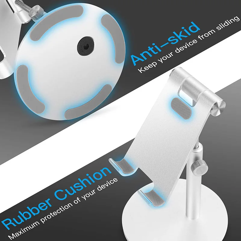 

Phone Stand Tablet Holder Adjustable Aluminum Alloy Desk Stand for Smartphones Tablets ING-SHIPPING
