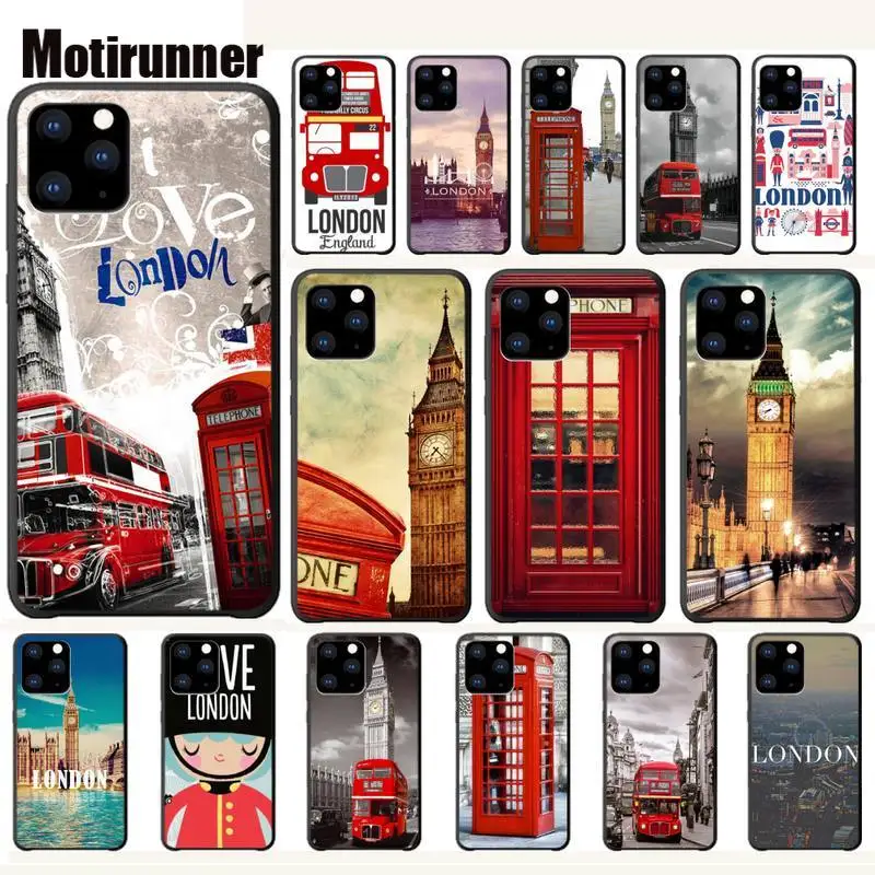 Motirunner London Big Ben Bus Luxury Phone Case Coque For Iphone 5s Se