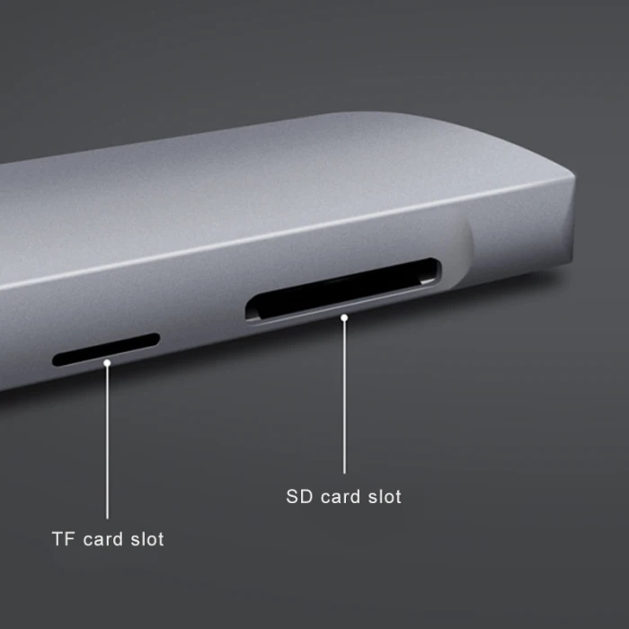 Тип-c к HDMI концентратор RJ45 USB3.0 TF SD аудио PD многофункциональный адаптер для MacBook Pro EM88