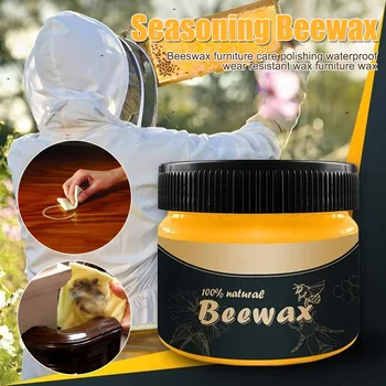 

Furniture Care Polishing Beeswax Waterproof Wear-resistant Wax Furniture Care Wax for Wooden Tables Chairs Cabinets Doors C44