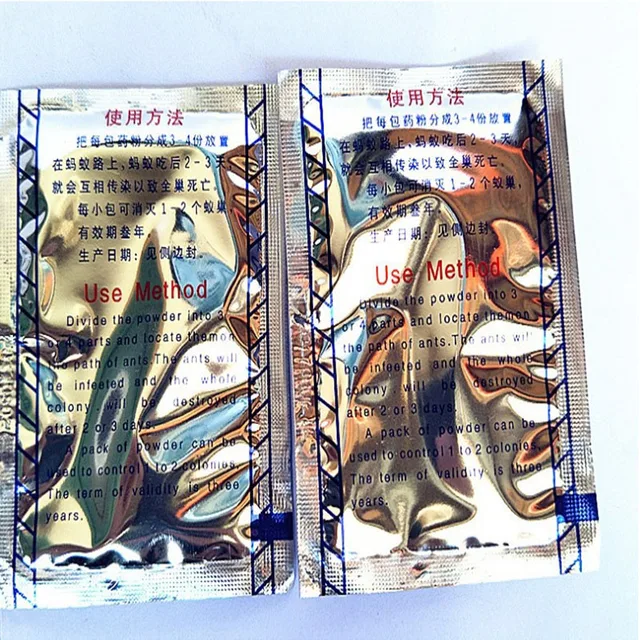 20Db Erőteljes Gyilkos Csali Por Hangyák Hlans Piros Sárga Fekete Hangya Háztartási Kártevőirtás - Image 5