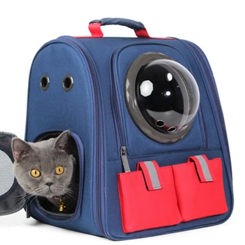 

Travel Cat Bag Women Carrier Window Cat Backpack Puppy Astronaut Large Canvas Mochila Gato Perro Cat Carrier Capsule Corp 50WC8