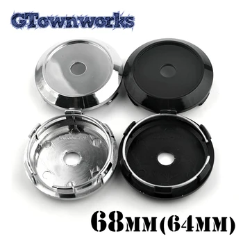 

4 pcs 68mm Car Wheel Center Cap Rim Black Silver ABS Plastic Hubcap Dust Cover 44742-SHJ-A90 08W15-SLJ-0M00-A2