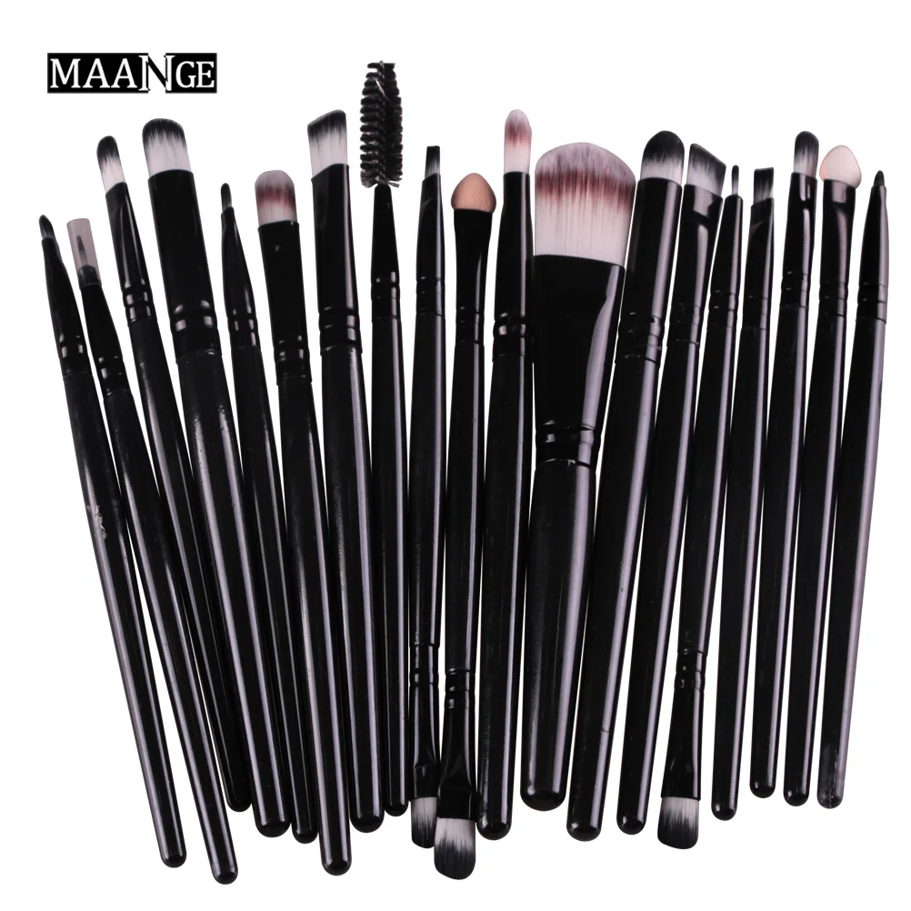 20Pcs-HH ESSANCEYA 3/20 шт. кисти для макияжа набор кистей для макияжа с деревянной основа, тени для глаз, подводка для глаз, карандаш для губ набор кисточек для макияжа кисточки maquiagem - Handle Color: 20Pcs-HH