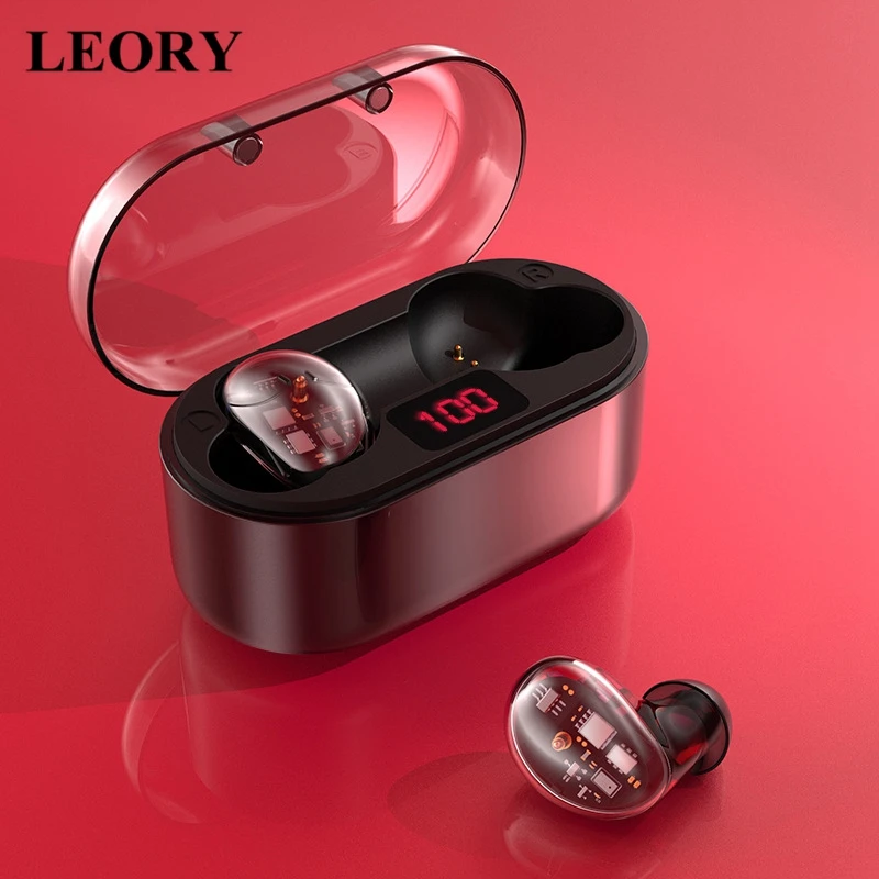 LEORY X7 TWS беспроводные bluetooth наушники ANC Denoise HiFi Bass водонепроницаемые сенсорные