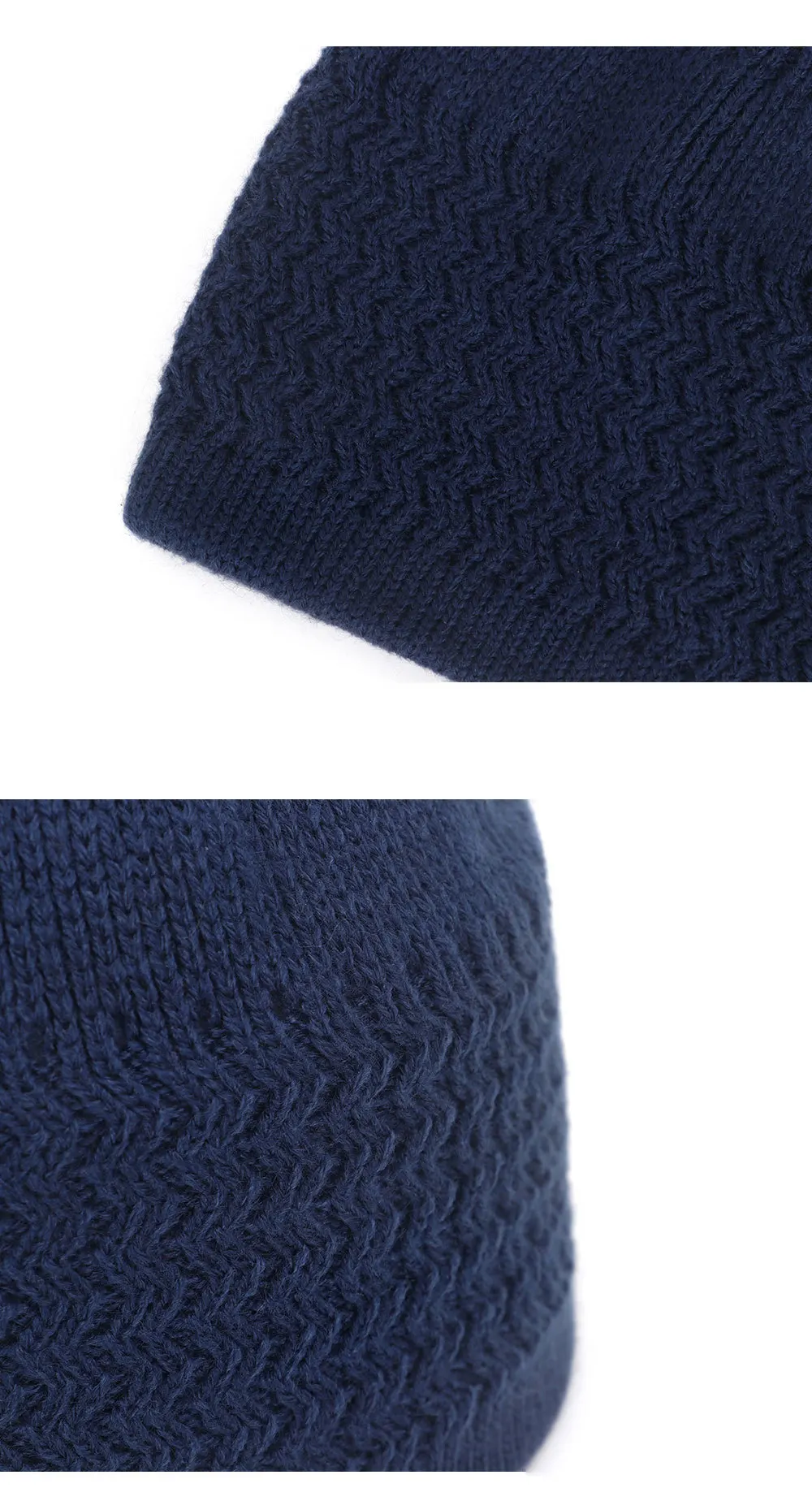 2021 New Pencil Cap Otton Skull Cap Beanie Kufi with Checkered-Knit Pattern in Solid Colors for Everyday Wear