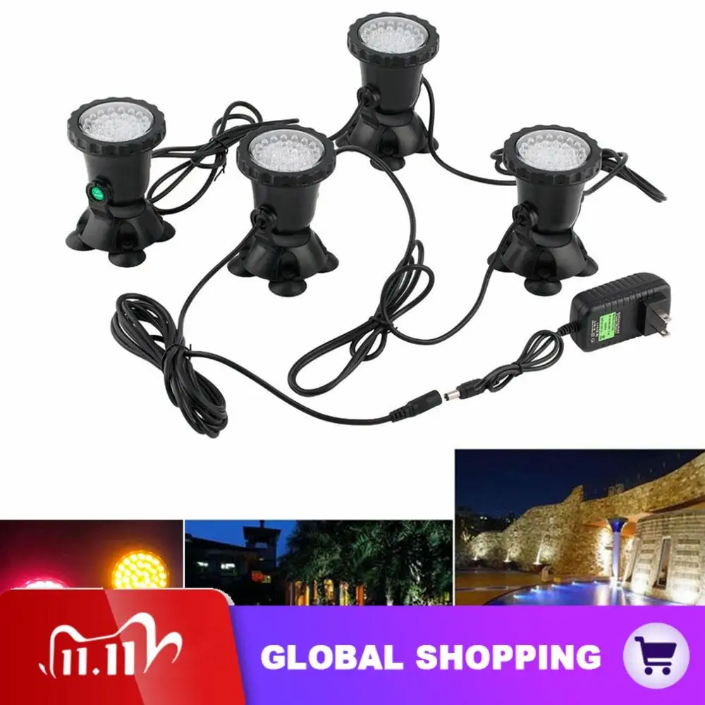

36 LED RGB Underwater Spot Light For Water Garden Pond Aquarium Fish Tank Lamp