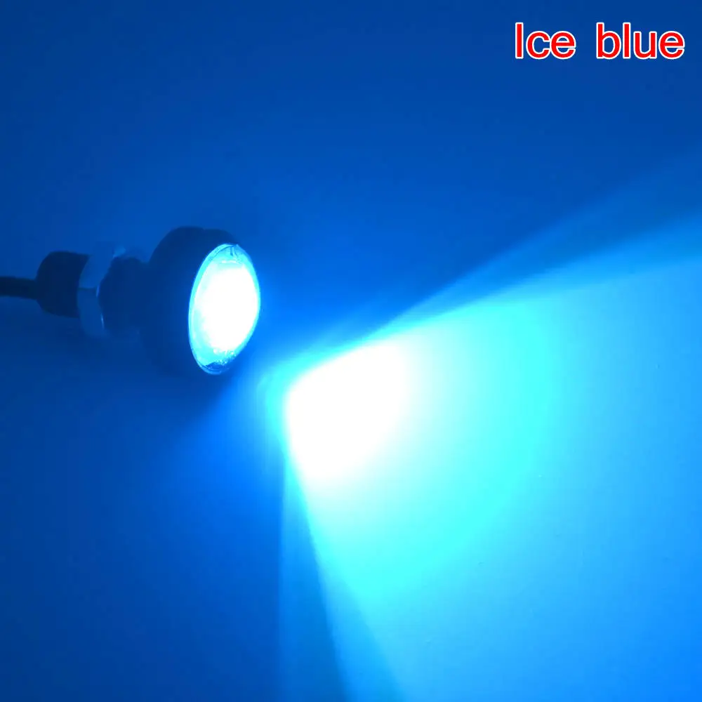 23 мм орлиный глаз светильник белый красный синий светодиодный дневной ходовой светильник Drl резервный автомобильный двигатель светодиодные парковочные сигнальные лампы Водонепроницаемый противотуманный светильник - Испускаемый цвет: Кристально-синий