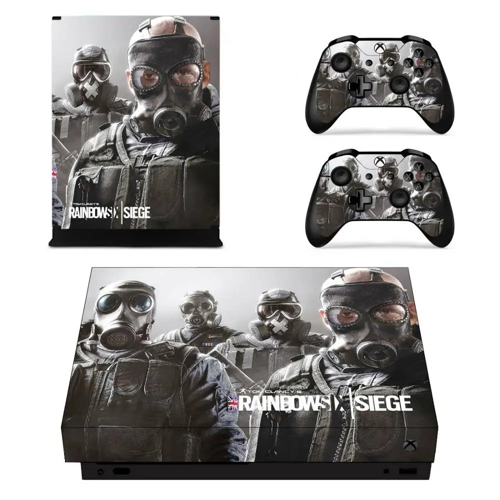 Tom Clancy's Rainbow Six Siege наклейка s для Xbox One X наклейки на кожу наклейка крышка для Xbox one X консоль пульты дистанционного управления скины