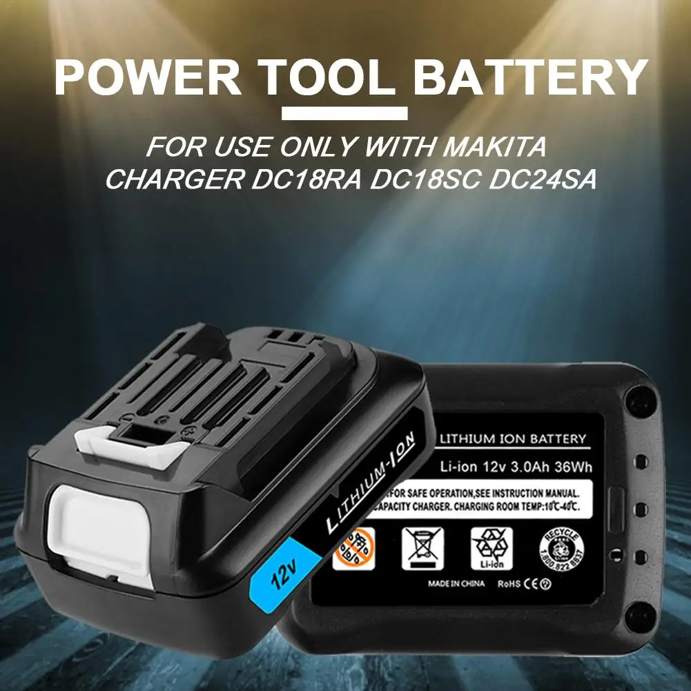 Lithium 2000mAh Rechargeable Battery With LED Power Tools Lithium-Ion CXT Battery For 12V 1.5Ah 5.0Ah Power Tools