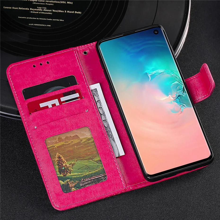 Кожаный чехол с откидной крышкой для samsung Galaxy S10 Plus e S6 S7 край S8 S9 Plus Note 8 9 10 Pro J2 J3 J4 J6 J7 чехол Capa