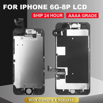 

AAA+++For iPhone 5S SE 6 6Plus LCD full set of full touch mount Replacement screen for iphone 6s 7 8 plus lcd Camera+home button