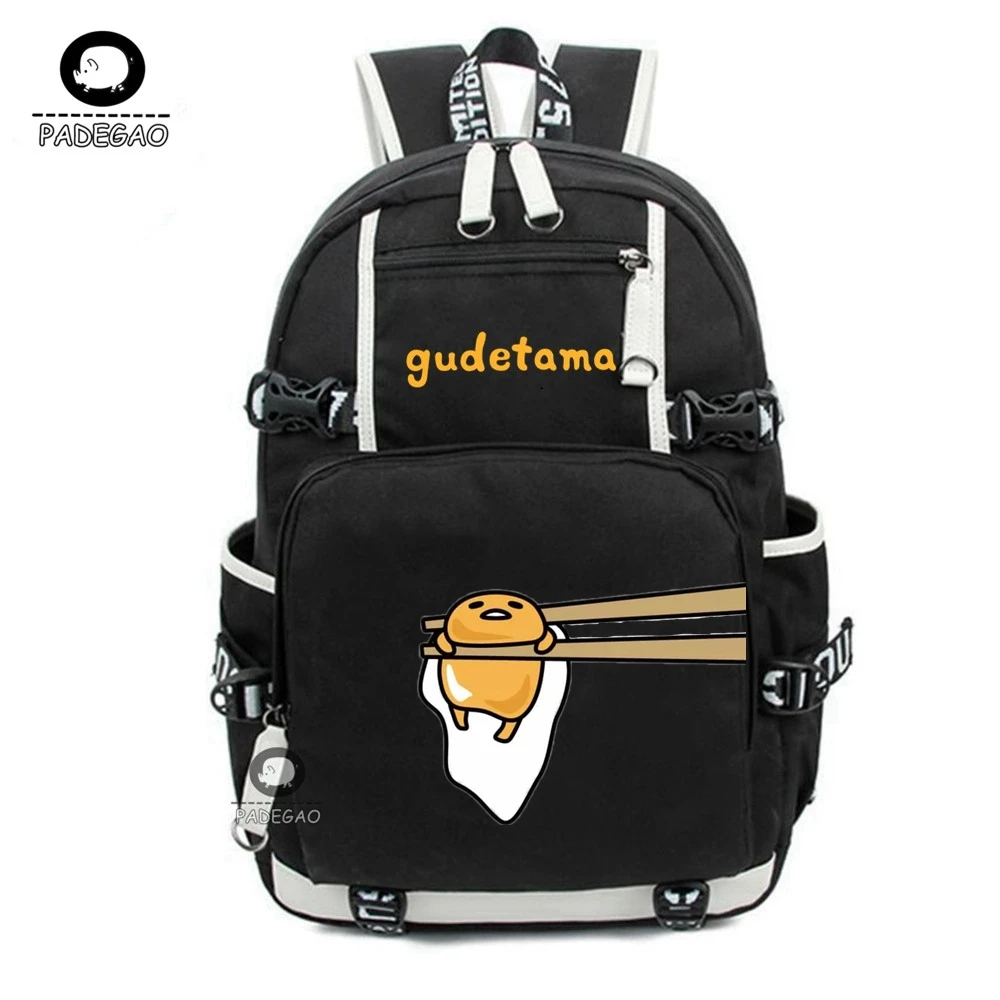 

23 Style 2020 New Anime Lazy Eggs School Backpack for Teenage Girls Boys Gudetama Bag Travel Shoulder Backpack Women Backpack