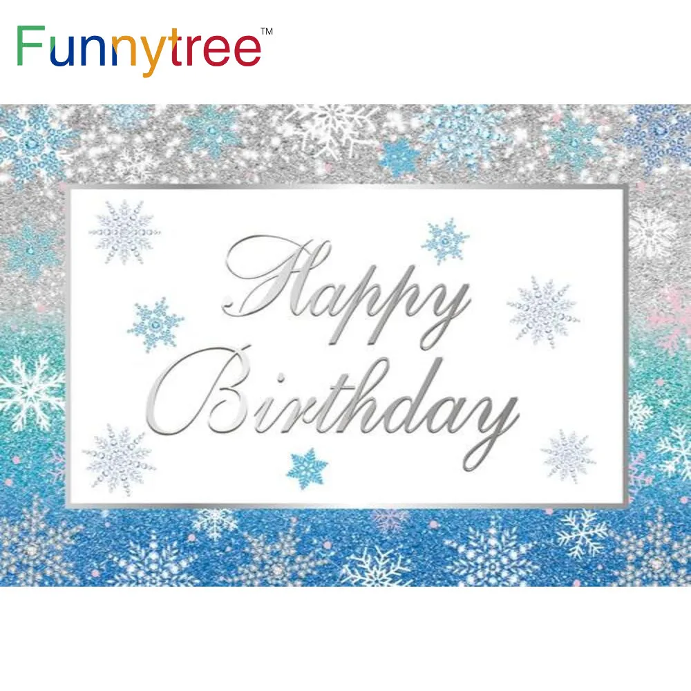 

Фон Funnytree для детской фотосъемки с надписью «Happy Birthday»