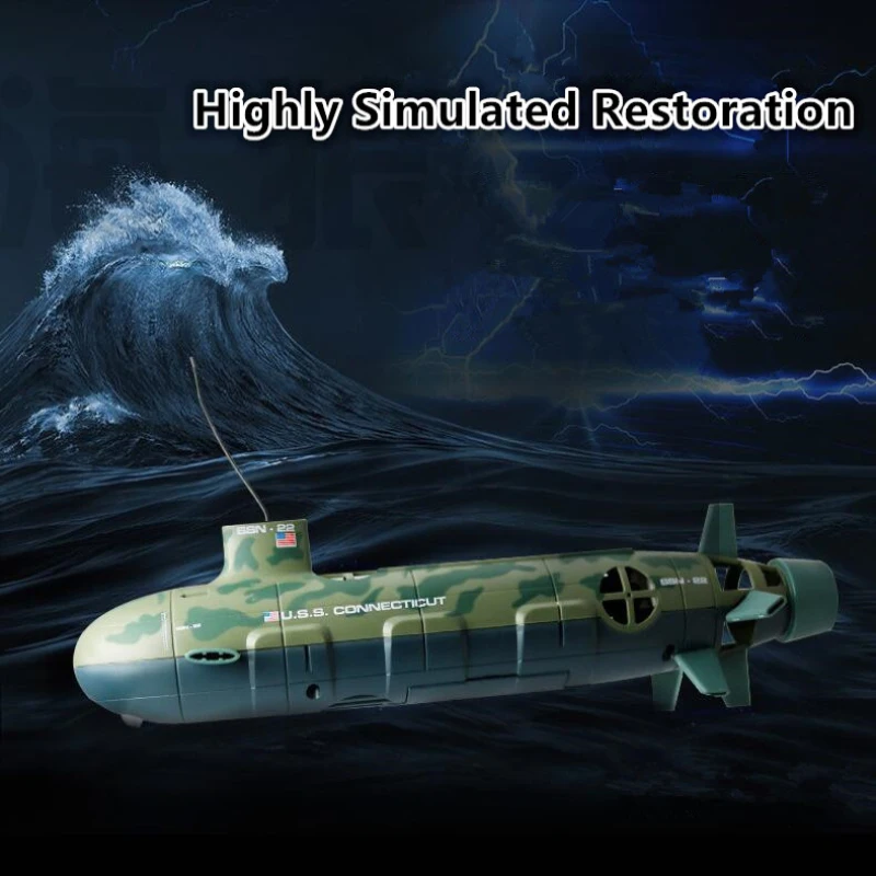 RC Submarine Simulation Submarine Remote Control RC Submarine 6CH Water-Cooled Children's Electric Toy Model Simulation Battleship
