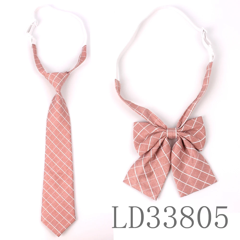 LD33805 Женский Галстук, клетчатый шейный галстук для дам, костюмы, 7 см. Галстуки, тонкие резинки для девочек, Gravatas, резиновый галстук для мальчиков - Цвет: LD33805