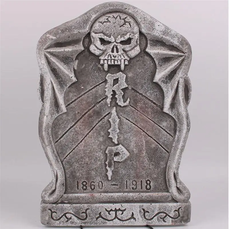 Halloween Foam Simulation Tombstone Haunted House Stone Prop Horror Chamber Scene Layout Tombstone Random Pattern