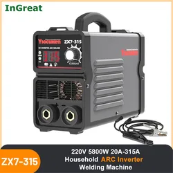 Soudeurs à Arc électrique à onduleur 315A 220V ZX7 315 W IP21, Machine à souder domestique Portable pour auvent, cadre, tuyau, soudage à faire soi même 