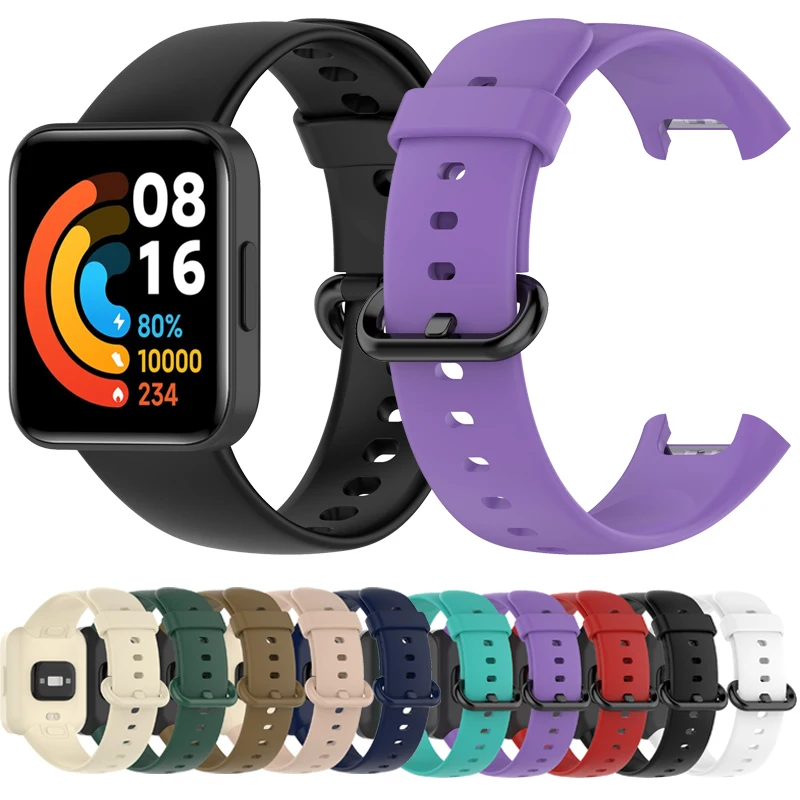 

Silicone Strap For Xiaomi Mi Watch Lite 2 Global Version SmartWatch Replacement Sport Bracelet Wristband for Redmi Watch 2 belt
