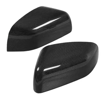

2x Real Carbon Fiber Add-On Car Rear View Side Mirror Cover Caps For Land Rover For Range Rover Sport For Range Rover L322