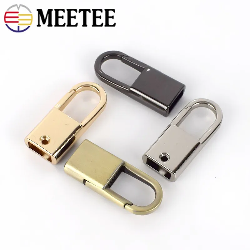 Meetee 10/30 шт металлический мешок сторона пряжки с зажимом винт цепи ручки повесить крюк DIY Чемодан ремешок с пряжкой аппаратный аксессуар BF438