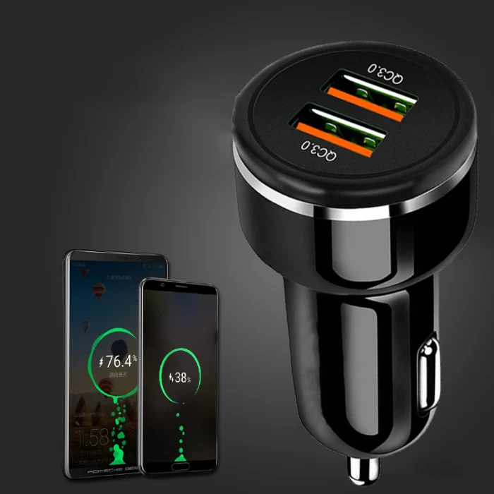 Автомобильное зарядное устройство для телефона Dual USB с функцией защиты AIpower Seven быстрая зарядка автомобильное зарядное устройство JFlyer