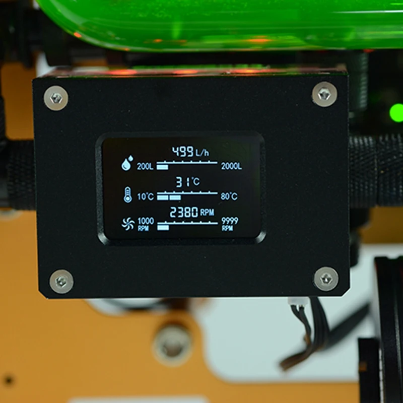 ПК кулер для воды Интеллектуальный компьютер скорость потока обнаружения температуры кулер для воды расходомер. LSJ-ZN