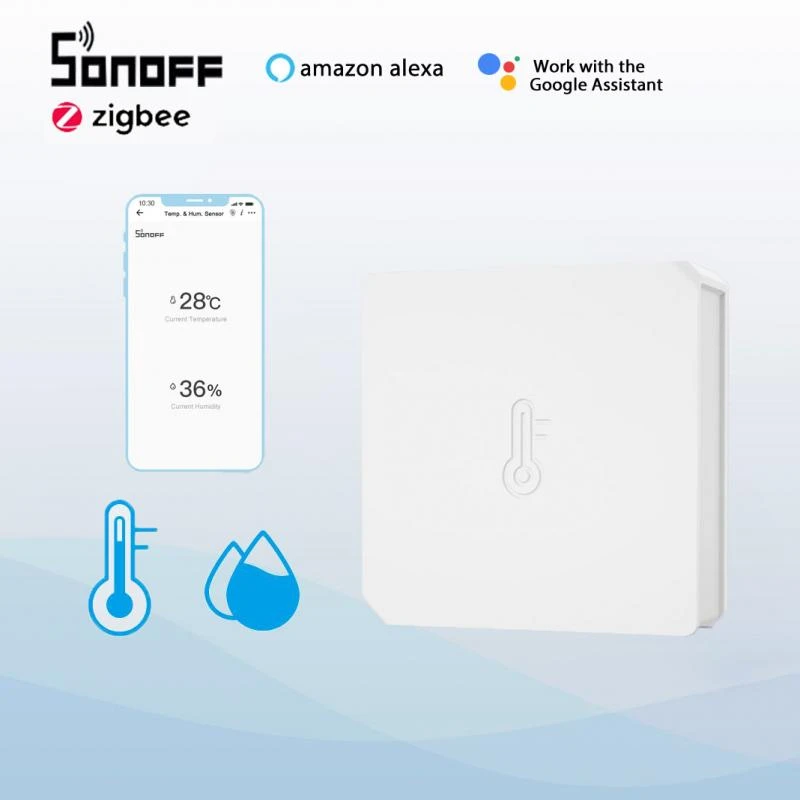 Sonoff Snzb02 Zigbee Temperature And Humidity Sensor Smart Realtime