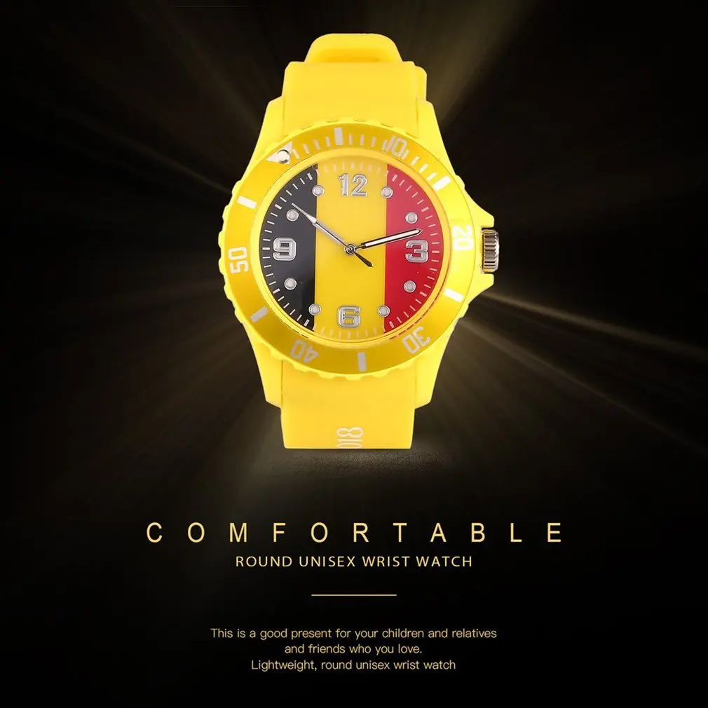 Часы наручные с испанским/бразильским флагом повседневные Модные Спортивные