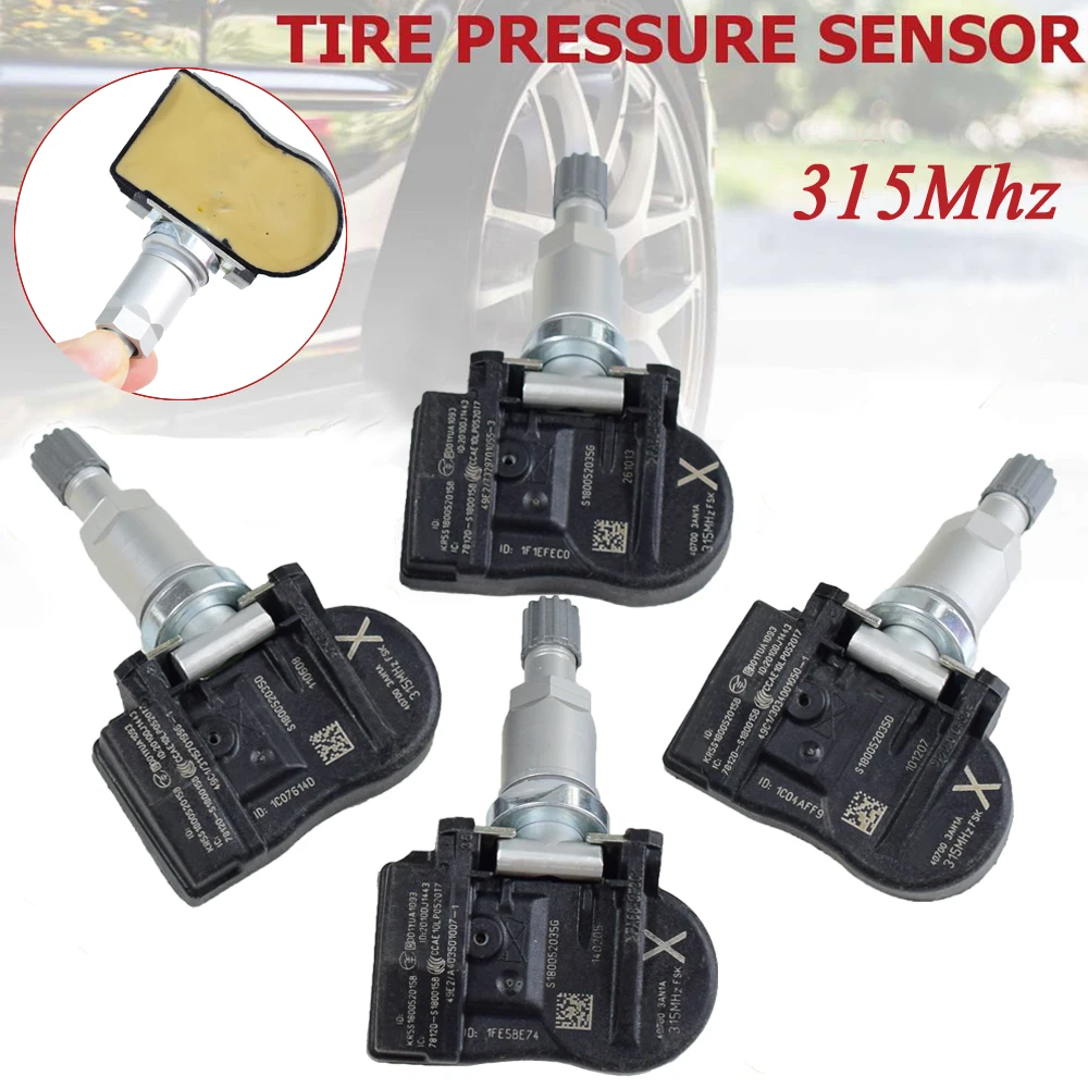 4 шт. датчик давления в автомобильных шинах TPMS датчик контроля давления в шинах 40700-3AN1A 315 МГц для Nissan Cube Juke Sentra Versa