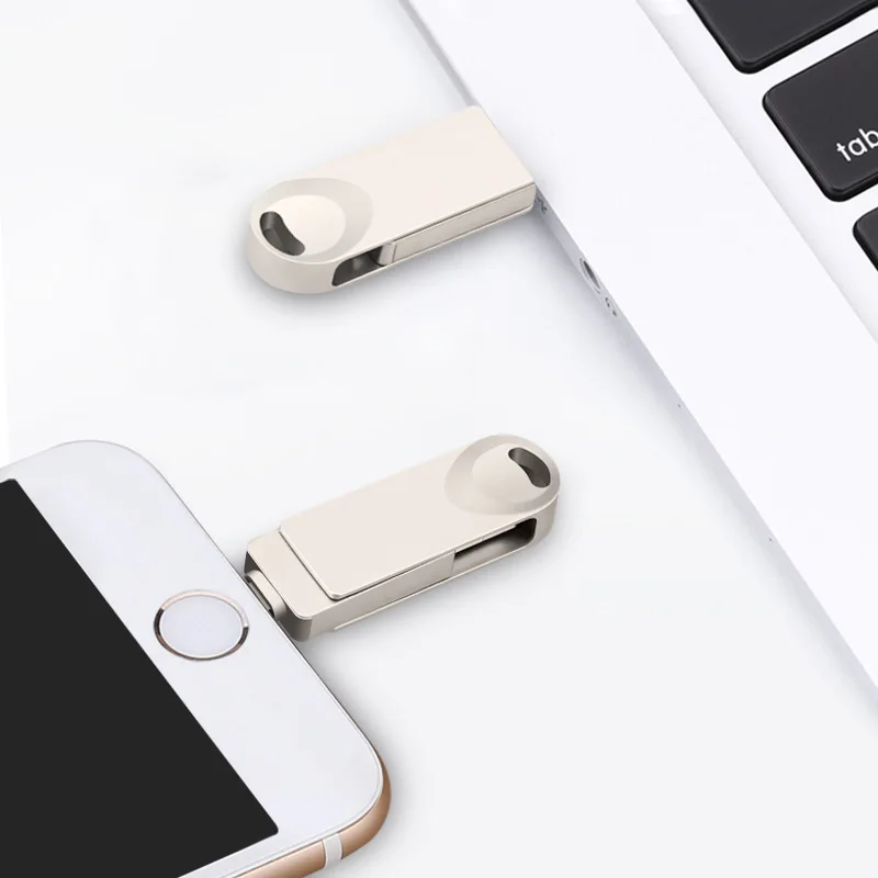 OTG адаптер USB флэш-накопитель для Lightning Micro USB для Iphone Ipad Android устройств USB 3,0 устройства флешки 8G 16G 32G 64G 128G