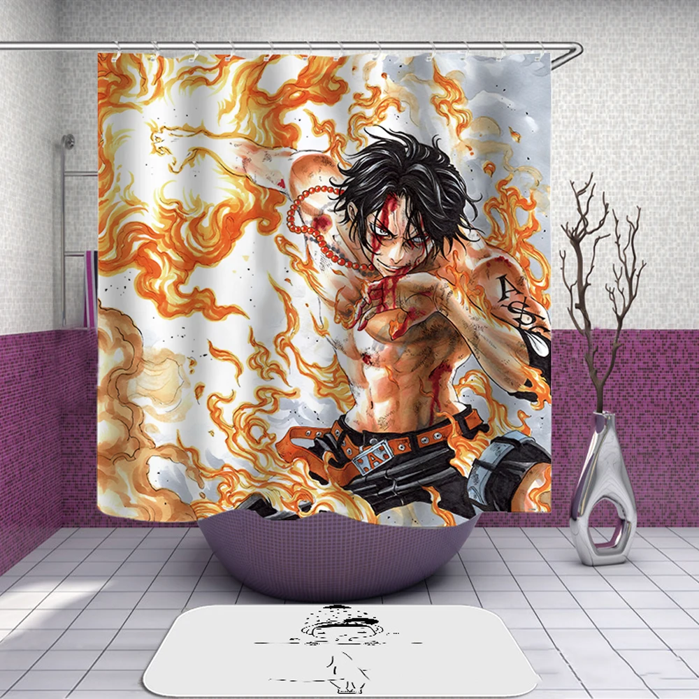 One Piece Anime Shoower Curtain