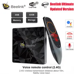 Beelink Ultimate GT1-A Android 7,1 ТВ Box 4 K голос Управление Amlogic S912 3 GB DDR4 32 Гб Octa Core 5G Wi-Fi 1000 Mb BT4.0 комплект ТВ коробка